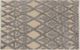 handmade Geometric Moroccan Hi Ivory Blue Hand Knotted RECTANGLE 100% WOOL area rug 6' x 8'