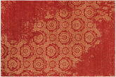 handmade Modern Abstract Rust Tan Hand Knotted RECTANGLE 100% WOOL area rug 9' x 12'