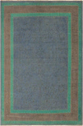 A10468, 710"x 9 9",Over Dyed ,8x10,Blue,GRAY,Hand-knotted ,Pakistan ,100% Wool ,Rectangle ,652671192005