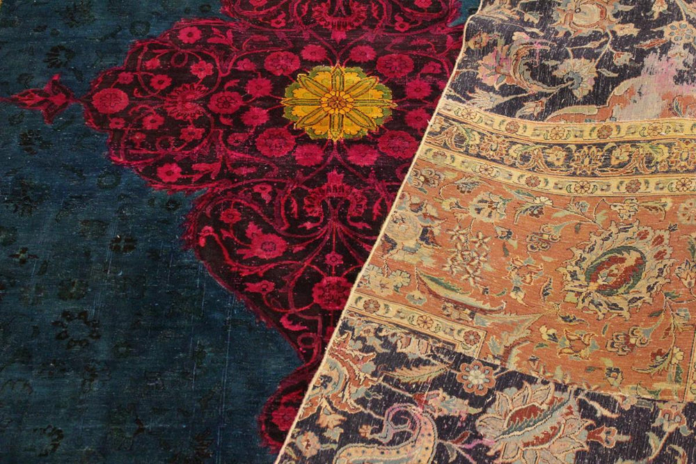 A10477, 8 1"x10 3",Over Dyed ,8x10,Green,MAGENTA,Hand-knotted ,Pakistan ,100% Wool ,Rectangle ,652671192050