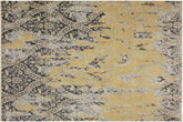 handmade Modern Abstract Gray Ivory Hand Knotted RECTANGLE 100% WOOL area rug 8' x 10'