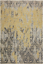 handmade Modern Abstract Gray Ivory Hand Knotted RECTANGLE 100% WOOL area rug 8X10