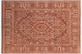 handmade Traditional Tajdar Brown Brown Hand Knotted RECTANGLE 100% WOOL area rug 8 x 10