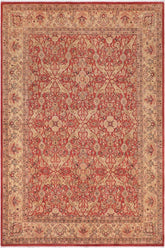 handmade Traditional Lahore Rust Gold Hand Knotted RECTANGLE 100% WOOL area rug 8'X10'