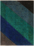 A10606, 4 1"x 6 0",Over Dyed ,4x6,Blue,GREEN,Hand-knotted ,Pakistan ,100% Wool ,Rectangle ,652671193347