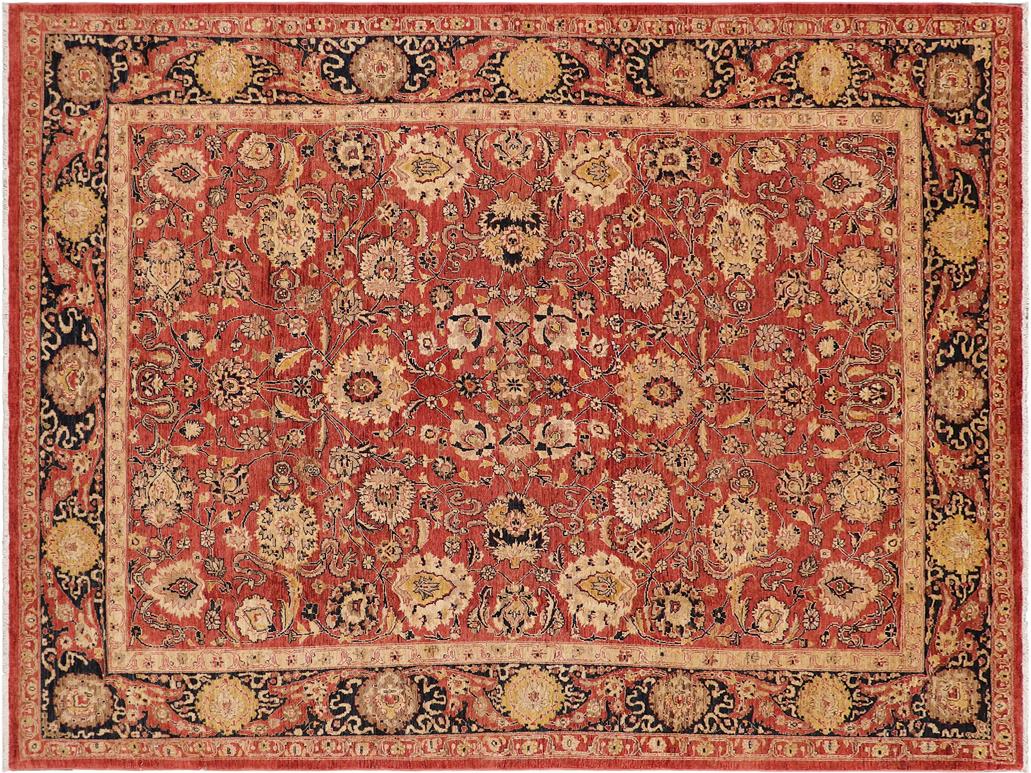 handmade Traditional Kafkaz Red Blue Hand Knotted RECTANGLE 100% WOOL area rug 9  x 12
