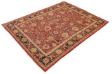 handmade Traditional Kafkaz Red Blue Hand Knotted RECTANGLE 100% WOOL area rug 9  x 12
