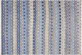 handmade Geometric Moroccan Hi Lt. Blue Ivory Hand Knotted RECTANGLE 100% WOOL area rug 8' x 10'