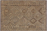 Southwestern Turkish Kilim Jacqulin Hand-Woven Wool Rug -5'4'' x 6'7''