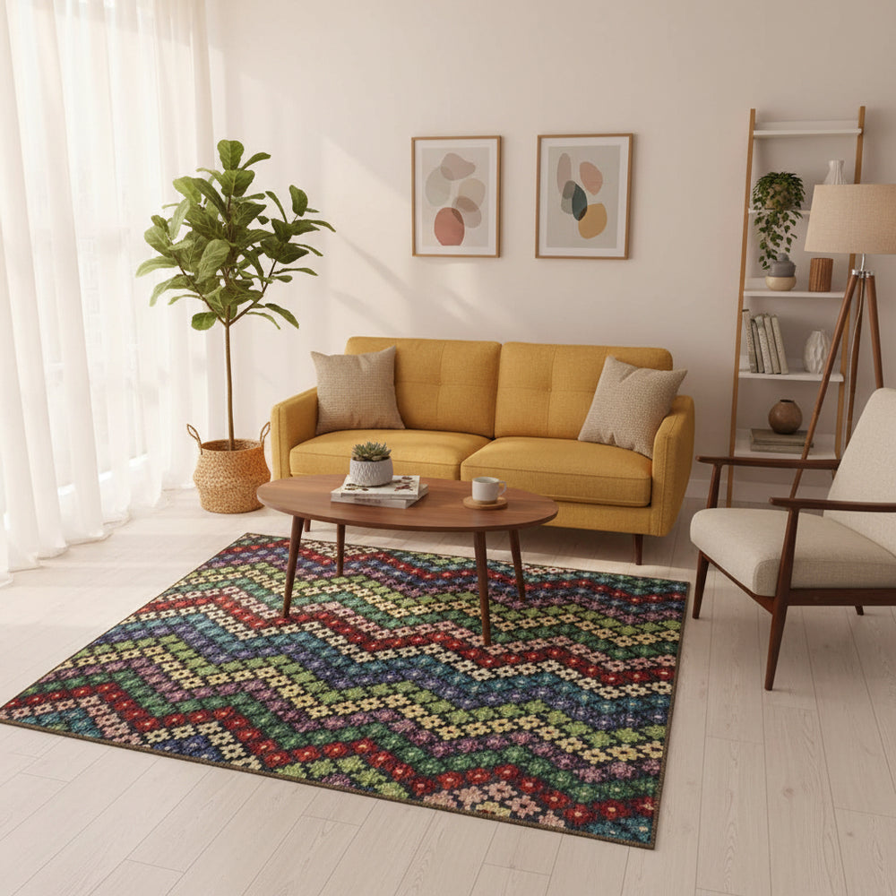 handmade Modern Balouchi Blue Beige Hand Knotted RECTANGLE 100% WOOL area rug 3x5