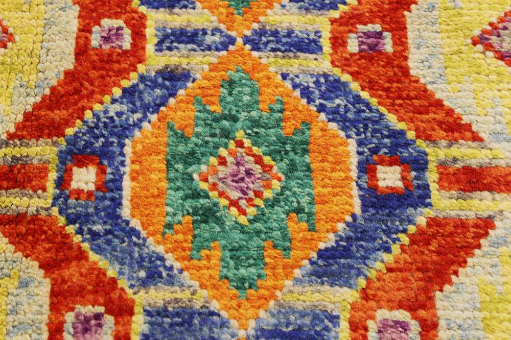 handmade Geometric Balouchi Red Blue Hand Knotted RECTANGLE 100% WOOL area rug 6x8