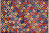 handmade Modern Balouchi Purple Rust Hand Knotted RECTANGLE 100% WOOL area rug 3x5