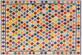 handmade Modern Balouchi Beige Blue Hand Knotted RECTANGLE 100% WOOL area rug 5x7
