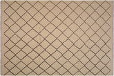handmade Modern Kilim Tan Black Hand-Woven RECTANGLE 100% WOOL area rug 10 x 13