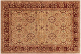 handmade Traditional Kafkaz Tan Brown Hand Knotted RECTANGLE 100% WOOL area rug 9x12