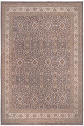 handmade Traditional Kafkaz Gray Ivory Hand Knotted RECTANGLE 100% WOOL area rug 12X15