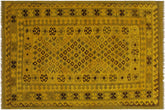 handmade Geometric Kilim Yellow Brown Hand-Woven RECTANGLE 100% WOOL area rug 5' x 8'
