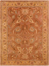 handmade Traditional Antique Brown Gold Hand Knotted RECTANGLE 100% WOOL area rug 10x14