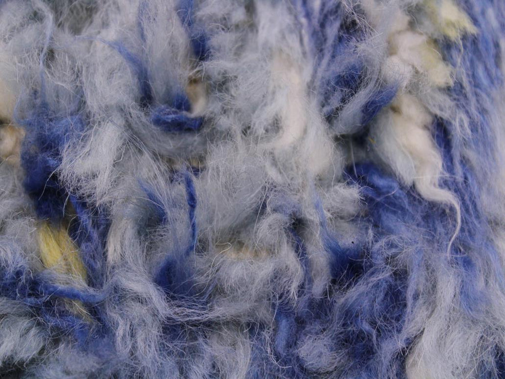 handmade Modern Moroccan Blue Gray Hand Knotted RECTANGLE 100% WOOL area rug 2x3