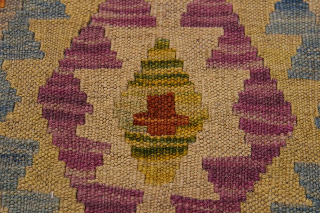Flat Weave Kilim, Antique, Navaho, Vintage, Handmade, Geometric Kilim Gray Brown Hand-Woven Rectangle 100% Wool Area Rug 5 x 7