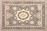 handmade Geometric Mamluk Tan Black Hand Knotted RECTANGLE 100% WOOL area rug 8 x 10