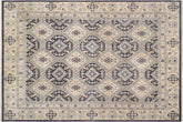 handmade Transitional Kafkaz Drk. Gray Ivory Hand Knotted RECTANGLE 100% WOOL area rug 12' x 14'
