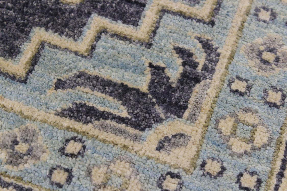 handmade Traditional Kafkaz Drk. Gray Ivory Hand Knotted RECTANGLE 100% WOOL area rug 12 x 14