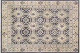 Shabby Chic Ziegler Berry Gray/Ivory Hand-Knotted Wool Rug - 11'9'' x 14'4''