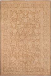 handmade Traditional Kafkaz Brown Beige Hand Knotted RECTANGLE 100% WOOL area rug 10X14