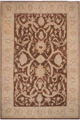 handmade Traditional Kafkaz Dark Brwon Tan Hand Knotted RECTANGLE 100% WOOL area rug 10X15