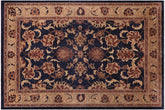 handmade Traditional Kafkaz Blue Tan Hand Knotted RECTANGLE 100% WOOL area rug 10x14