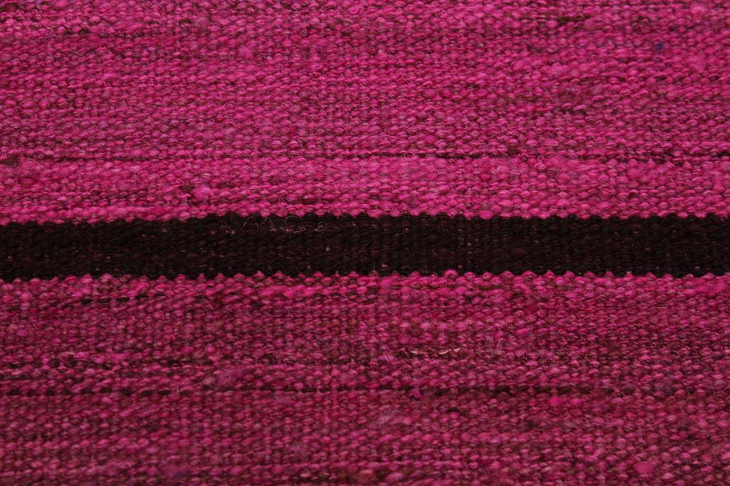 Flat Weave Kilim, Antique, Navaho, Vintage, Handmade, Modern Kilim Pink Purple Hand-Woven Rectangle 100% Wool Area Rug 5 x 7