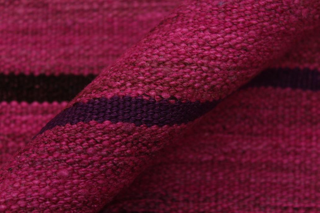 Flat Weave Kilim, Antique, Navaho, Vintage, Handmade, Modern Kilim Pink Purple Hand-Woven Rectangle 100% Wool Area Rug 5 x 7