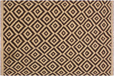 handmade Modern Kilim Beige Brown Hand-Woven RECTANGLE 100% WOOL area rug 4 x 7