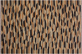 handmade Modern Kilim Tan Black Hand-Woven RECTANGLE 100% WOOL area rug 6x8