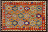 Retro Turkish Kilim Bruce Hand-Woven Wool Rug - 5'6'' x 7'7''