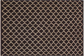 handmade Modern Kilim Black Ivory Hand-Woven RECTANGLE 100% WOOL area rug 7 x 10