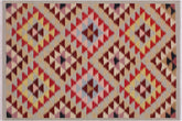 handmade Modern Kilim Gray Red Hand-Woven RECTANGLE 100% WOOL area rug 5 x 6