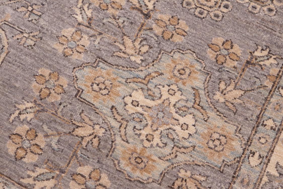 handmade Traditional Kafkaz Gray Beige Hand Knotted RECTANGLE 100% WOOL area rug 6 x 9