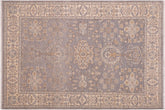 handmade Traditional Kafkaz Gray Beige Hand Knotted RECTANGLE 100% WOOL area rug 6x9