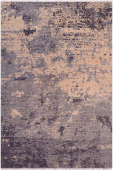 handmade Modern Kafkaz Gray Tan Hand Knotted RECTANGLE 100% WOOL area rug 8X10