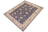 handmade Traditional Kafkaz Drk. Gray Beige Hand Knotted RECTANGLE 100% WOOL area rug 9 x 12