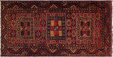 handmade Geometric Antique Kazak Antique Red Blue Hand Knotted RUNNER 100% WOOL area rug 5x9