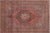 handmade Traditional Antique Red Blue Hand Knotted RECTANGLE 100% WOOL area rug 9x13