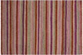 handmade Modern Kilim Rust Purple Hand-Woven RECTANGLE 100% WOOL area rug 3x4