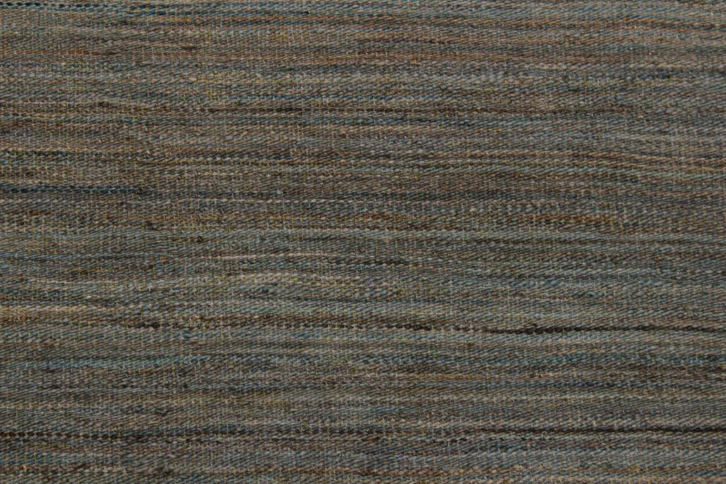 Flat Weave Kilim, Antique, Navaho, Vintage, Handmade, Modern Kilim Grey Blue Hand-Woven Rectangle 100% Wool Area Rug 4 x 6