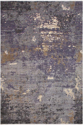 handmade Modern Kafkaz Grey Ivory Hand Knotted RECTANGLE WOOL&SILK area rug 9X12