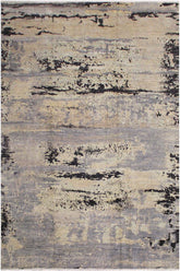 handmade Modern Kafkaz Grey Black Hand Knotted RECTANGLE 100% WOOL area rug 12X15