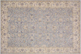 Bohemian Ziegler Sousa Grey/Ivory Hand-Knotted Wool Rug - 10'1'' x 13'7''