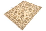 handmade Traditional Kafkaz Beige Beige Hand Knotted RECTANGLE 100% WOOL area rug 8 x 10